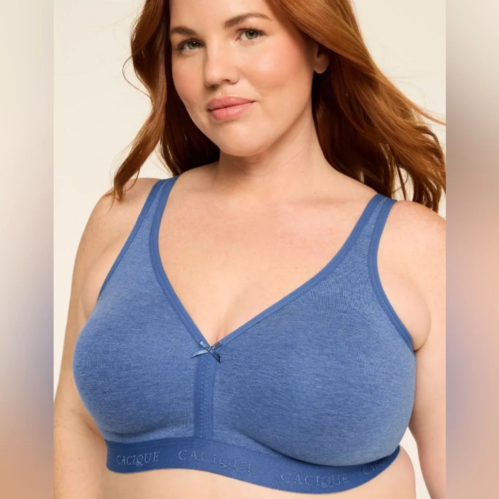 Cacique Cotton Collection Full coverage Unlined No-Wire 46H (5D)